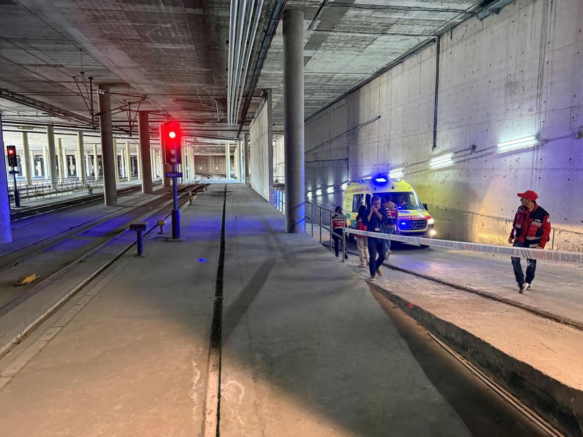 El simulacro ferroviario en la estación Delicias, en imágenes