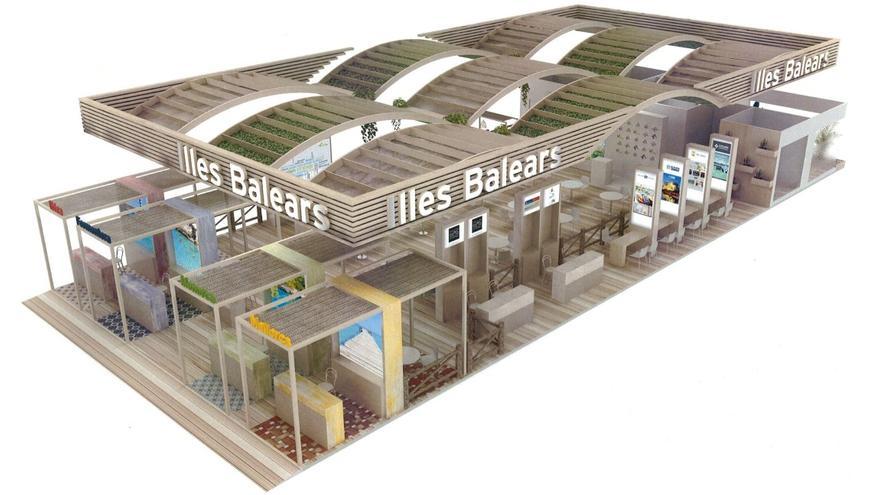 Der Balearen-Stand auf dem World Travel Markt 2021.
