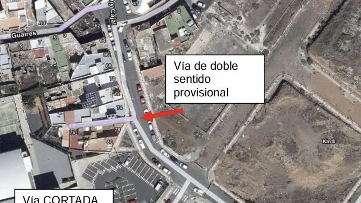 Corte temporal de la calle Ramón y Cajal por obras de urbanización