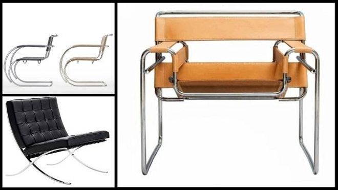 Sillas inspiradas en la corriente artística de la Bauhaus