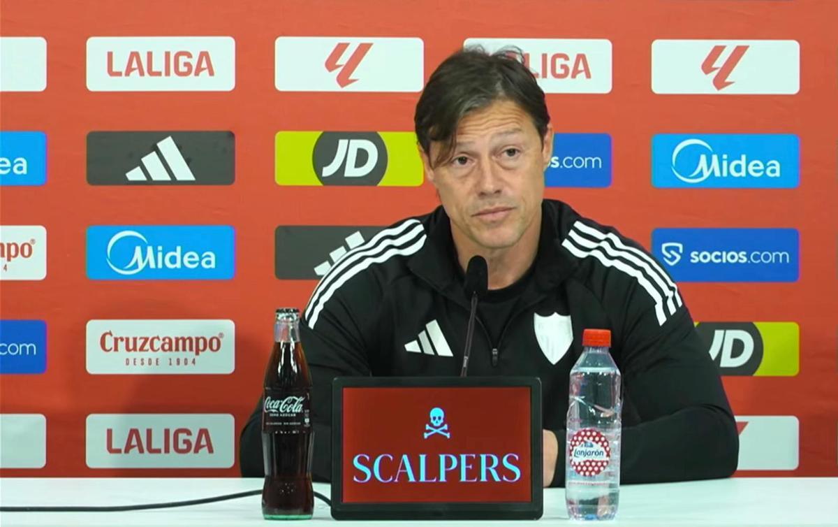 Matías Almeyda, en la rueda de prensa previa al Sevilla-Valencia
