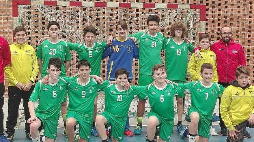 El Balonmano Zamora, tras el encuentro.