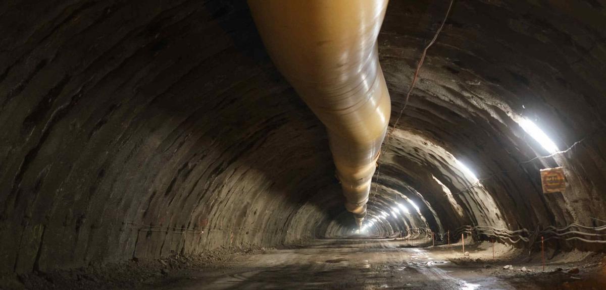Túnel de Erjos, parte de la obra del cierre del Anillo Insular.