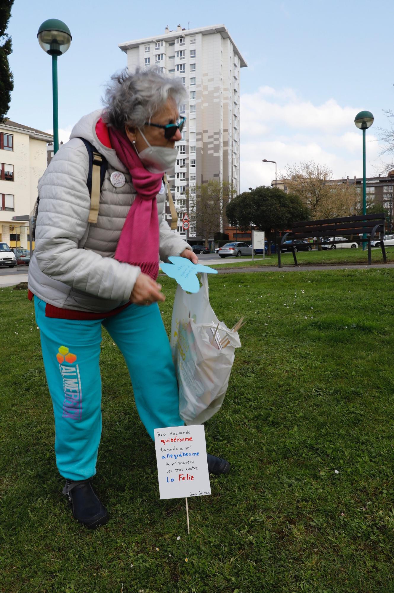 EN IMÁGENES: Los vecinos arrancan con abril libros mil decorando todo el barrio con poesía