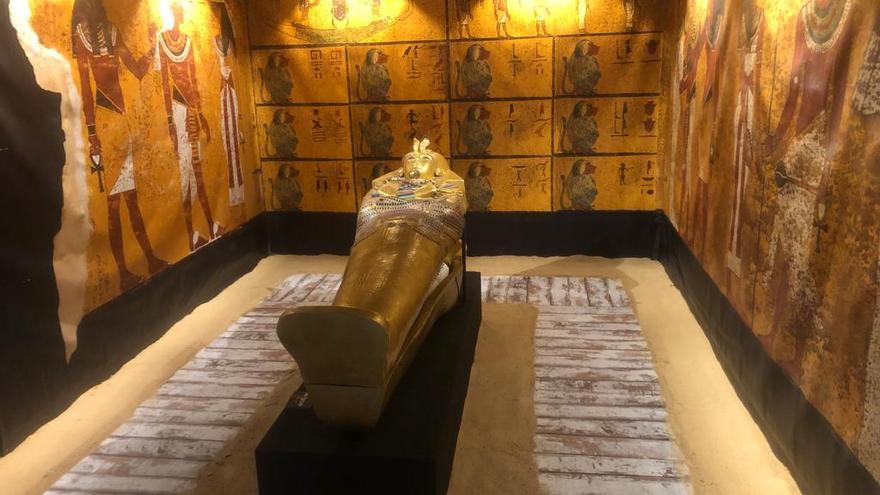 Réplica del tumba de Tutankamón que se expondrá en el Augusteum.