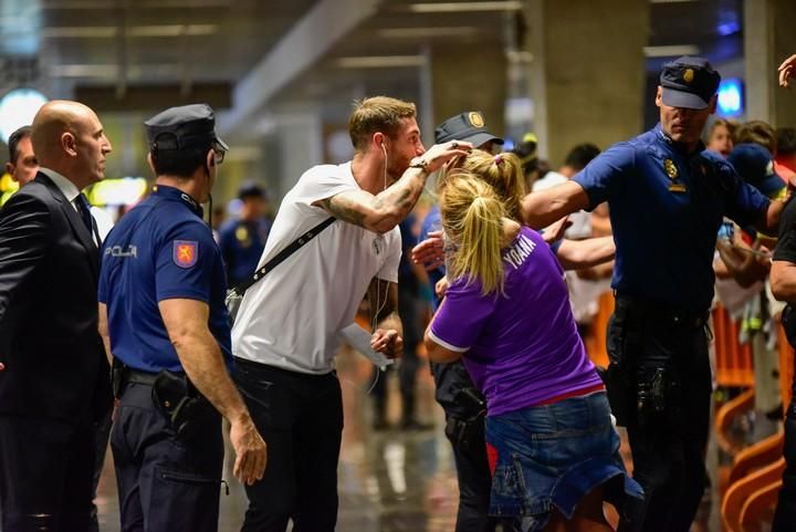 LLegada del Madrid al Aeropuerto de Gran Canaria