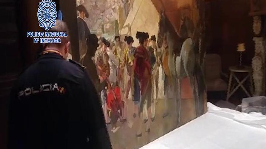 Recuperado en Bruselas un cuadro del pintor Joaquín Sorolla valorado en 3.000.000 de euros