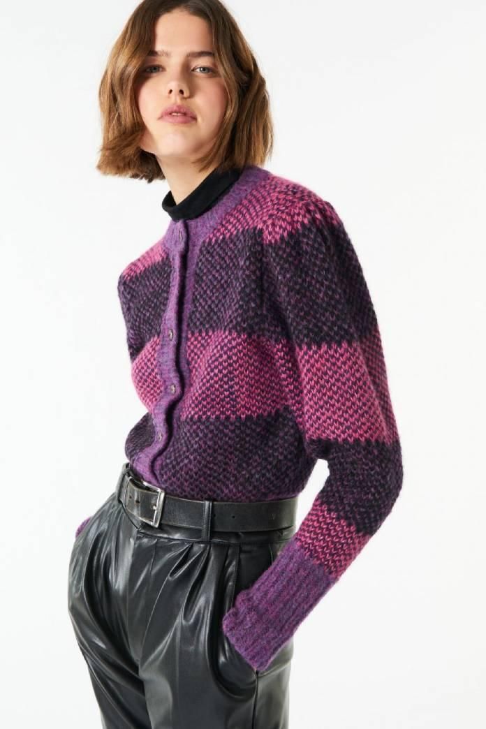 Cardigan en tonos morados de Antik Batik