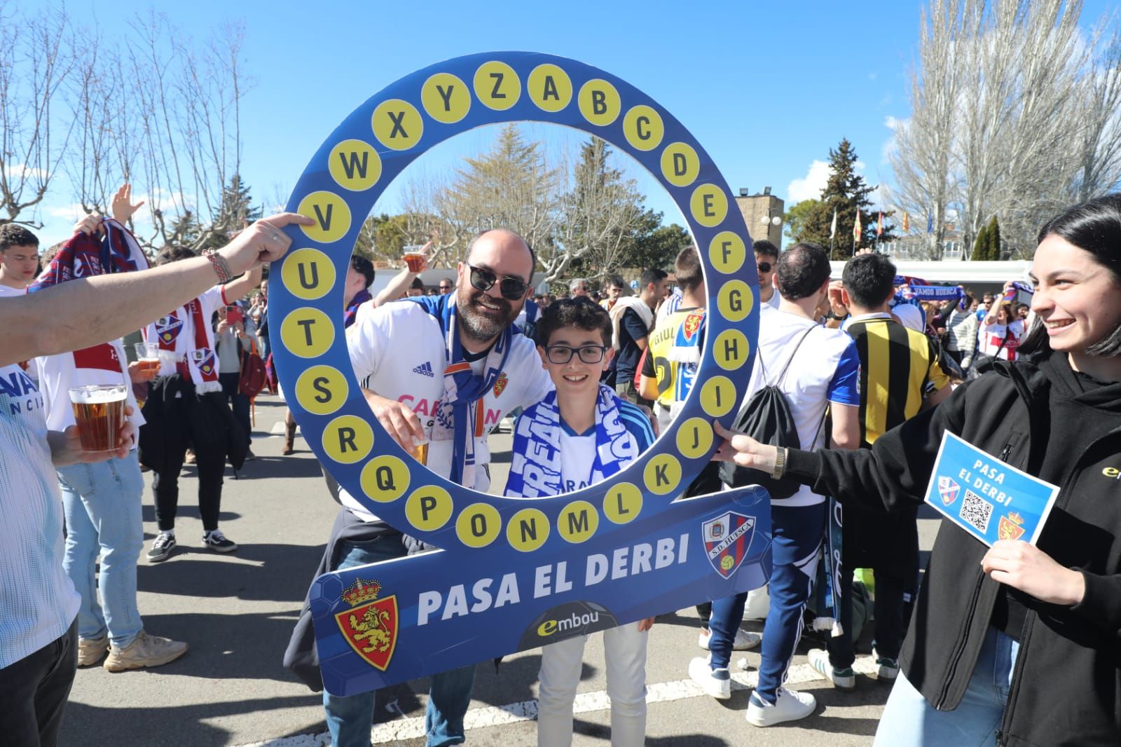 El derbi aragonés, en imágenes