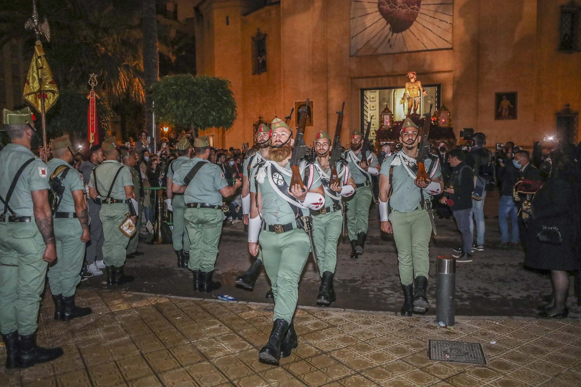 Procesiones Martes Santo Elche: La Sagrada Lanzada,Nuestro Padre Jesus de la Caida,La Santa Mujer Veronica,Santisimo Cristo del Perdon.