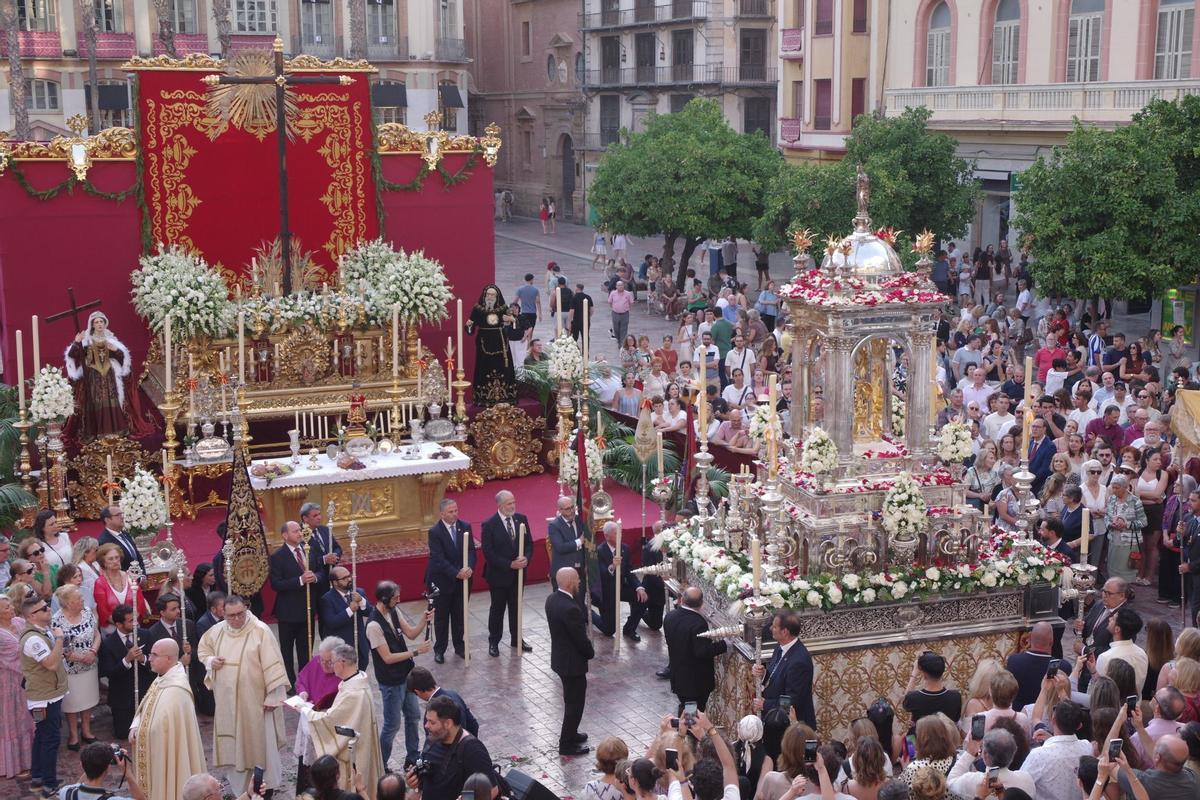 Imágenes del Corpus Christi en Málaga 2026