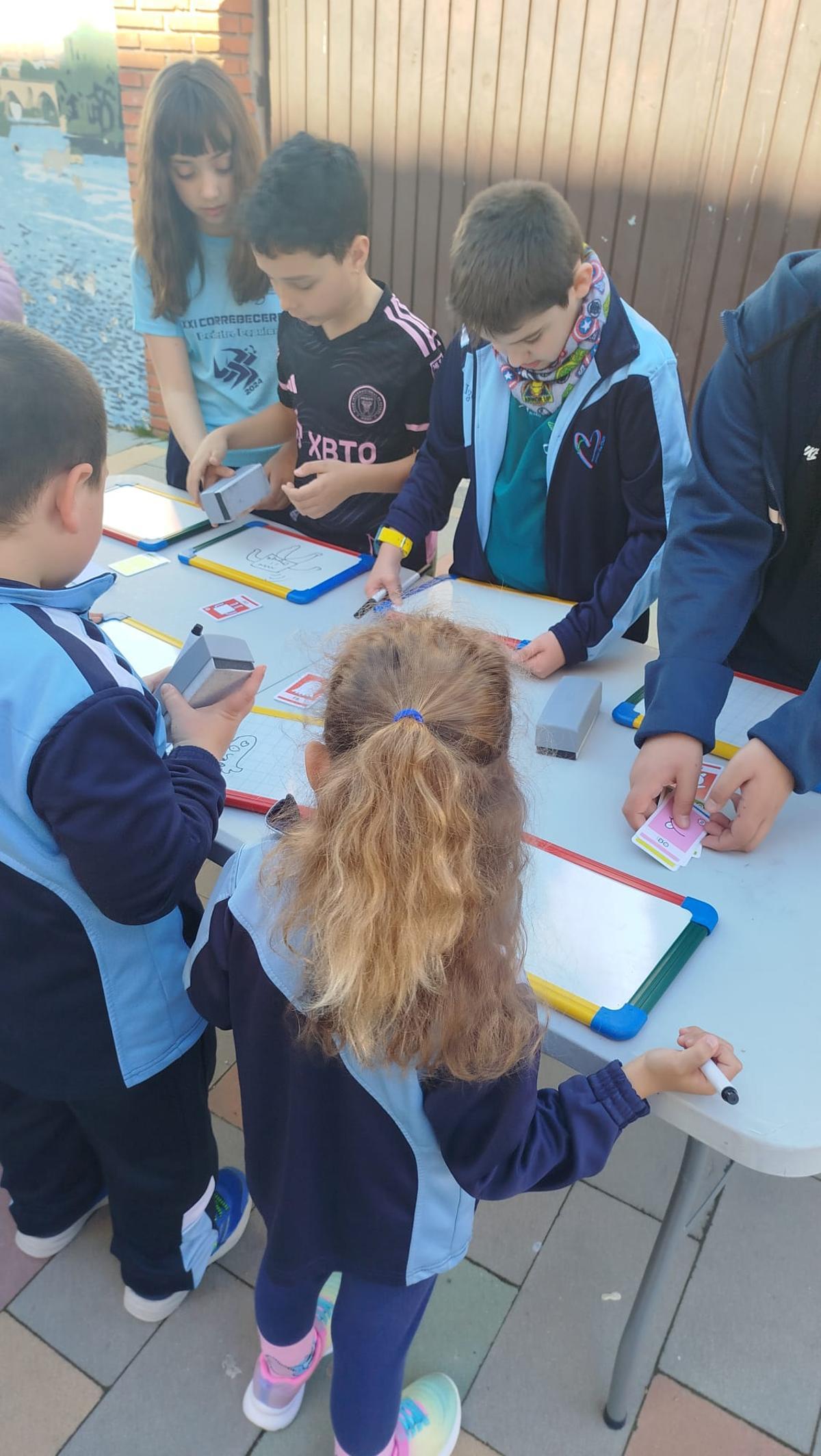 Una de las actividades centradas en el aprendizaje de las matemáticas.