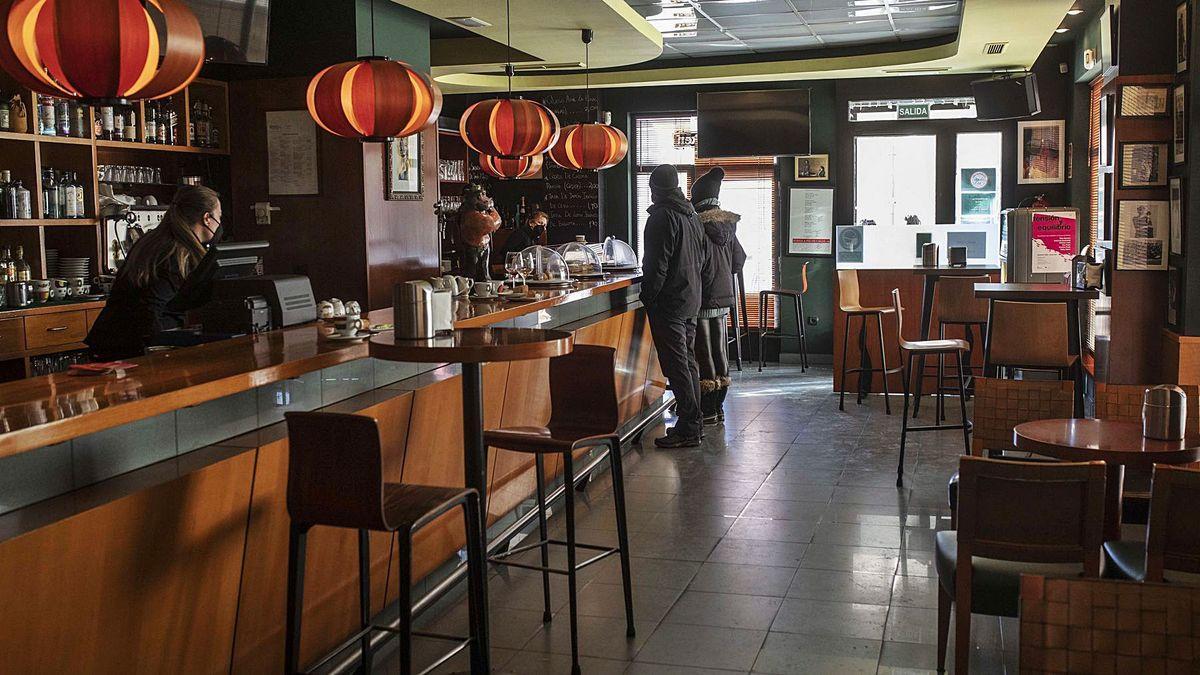 Interior de un bar de Zamora.