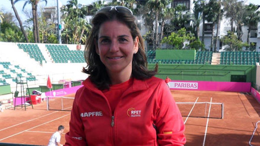 Arantxa Sánchez Vicario, ayer en Marbella.