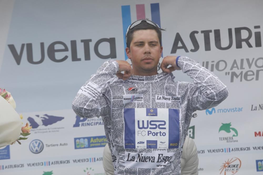 Segunda etapa de la Vuelta a Asturias entre Ribera de Arriba y el Alto del Acebo.