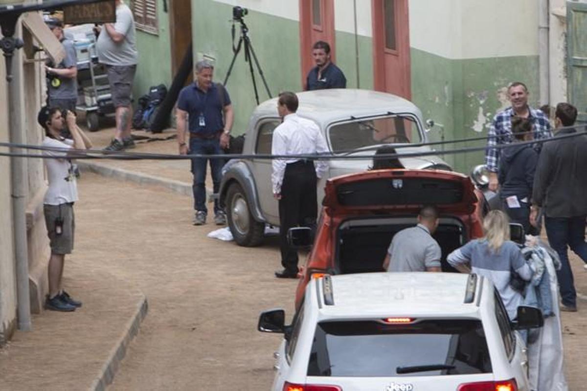 BRAD PITT Y ROBERT ZEMECKIS EN "ALLIED"