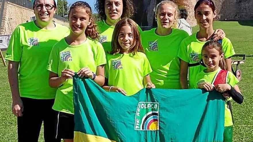 Representants del Tir Arc Olesa en el Trofeu de la Mercè a Montjuïc