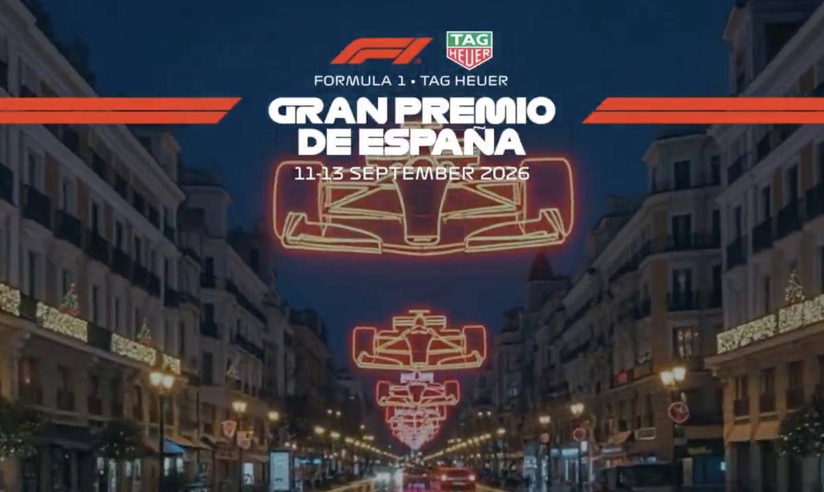 Promoción de las nuevas entradas para el GP de España en Madrid que se venderán desde este viernes.