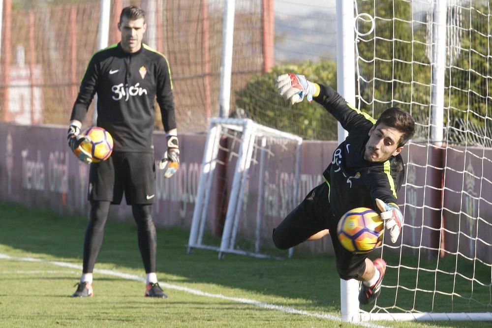 Entrenamiento del Sporting de Gijón