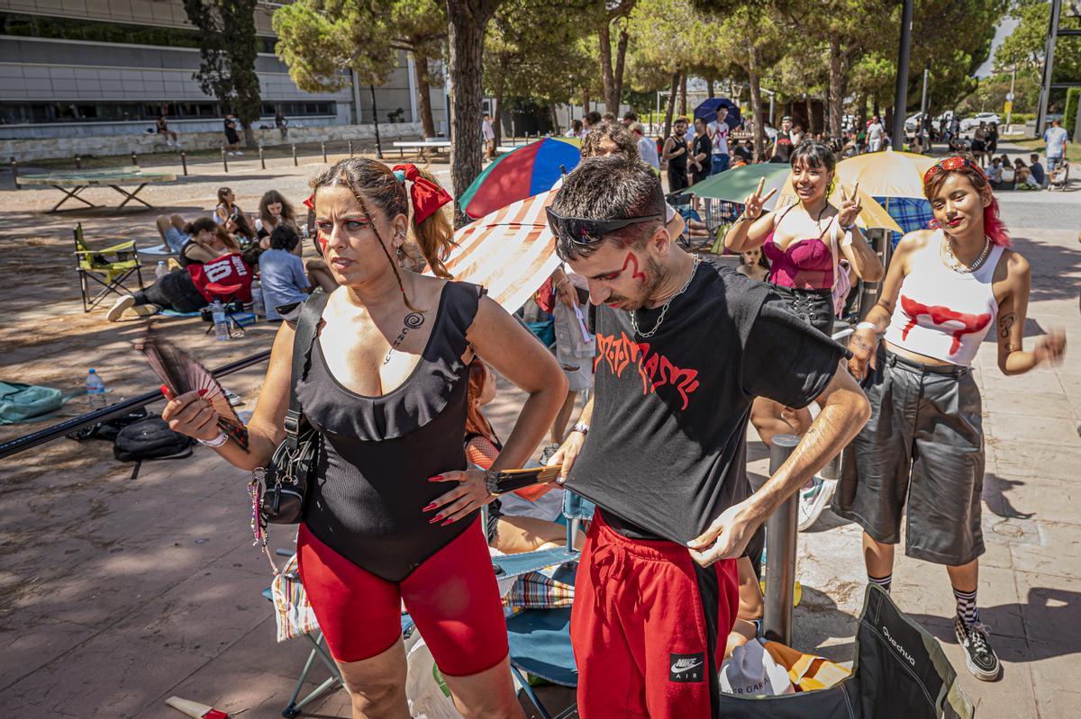 Ambiente antes del concierto de Rosalía