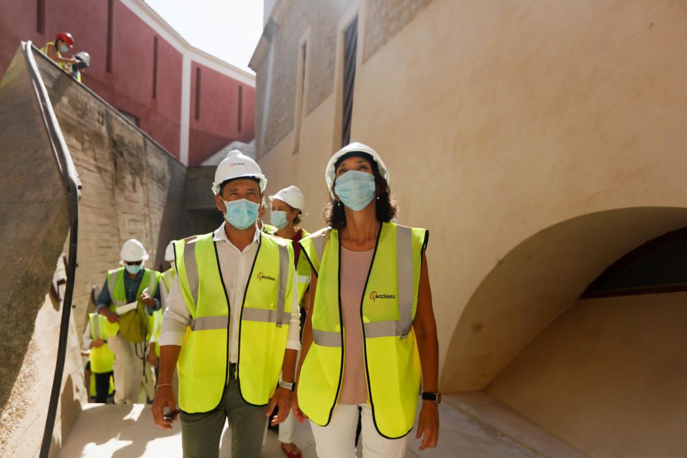 Visita a las obras del Parador de Turismo de Ibiza