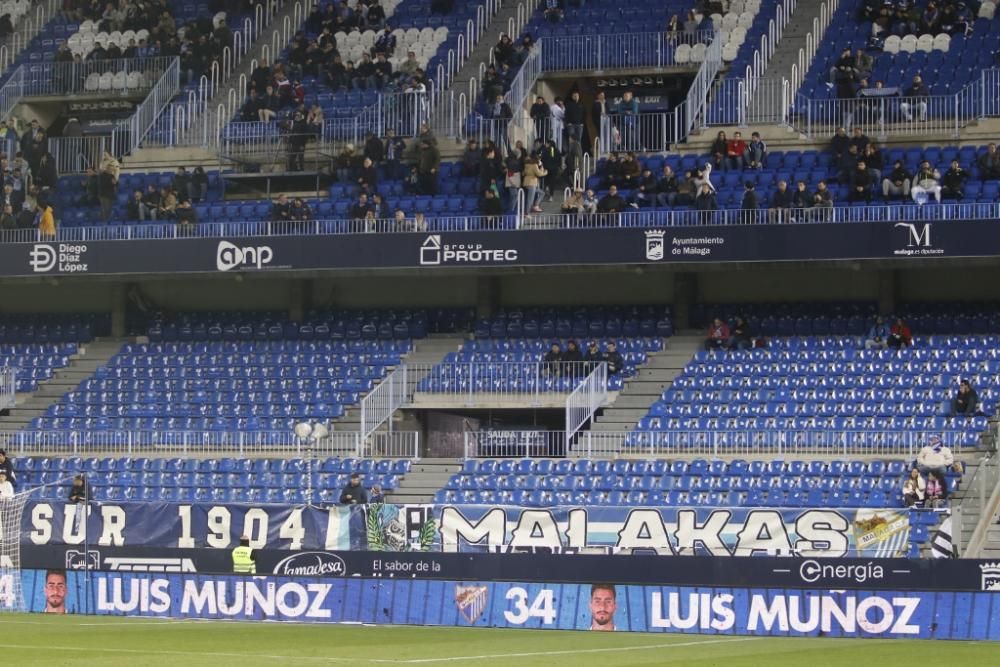 Partido del Málaga CF y la Ponferradina en La Rosaleda.