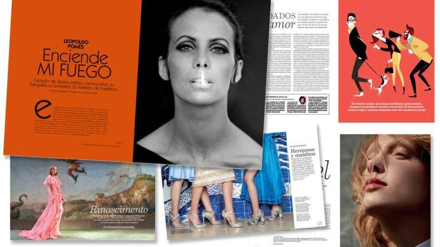 Algunas de las páginas que dan idea del diseño de la nueva publicación Magazine Fashion&amp;Arts.