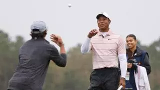Tiger Woods, feliz de jugar en familia en el PNC Championship