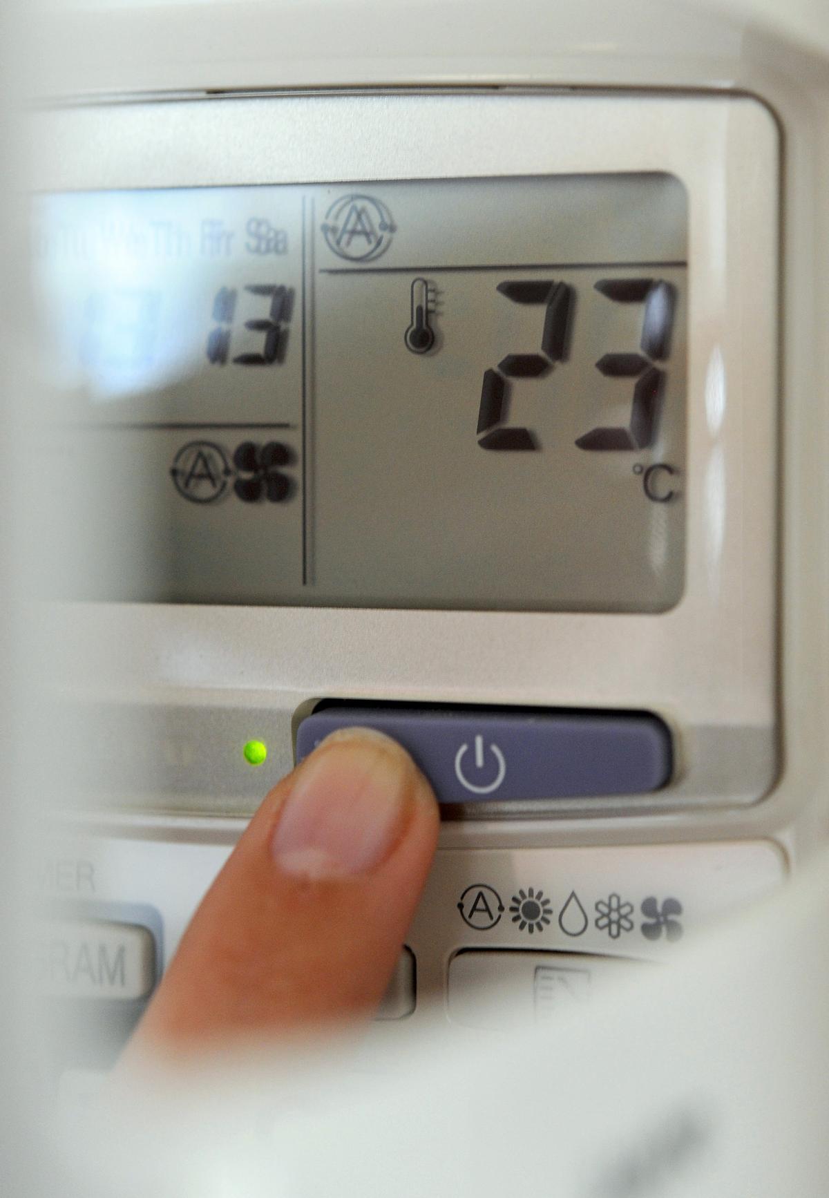 Jeder sollte bei seiner Klimaanlage seine Wohlfühl-Temperatur einstellen.