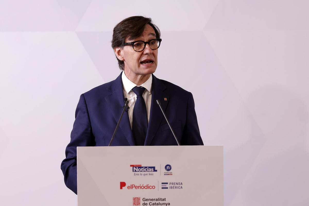 Desayuno informativo con Salvador Illa en Pamplona organizado por Diario de Noticias y EL PERIÓDICO