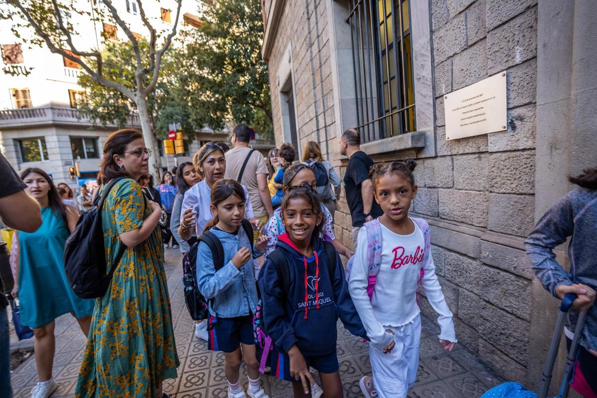 Vuelta al cole en la Escola Pia Sant Miquel de Barcelona