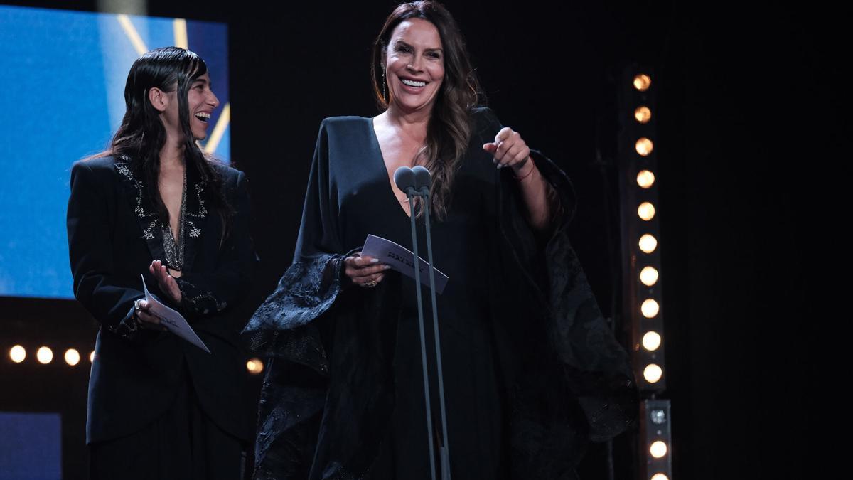 Karla Sofía Gascón en la entrega de los premios del Festival de Cine de Málaga 2025