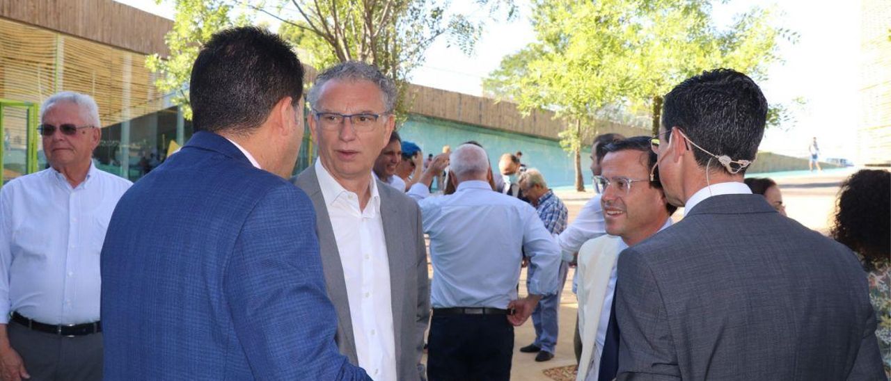 José Luis Quintana y Miguel Ángel Gallardo, instantes previos a la jornada.