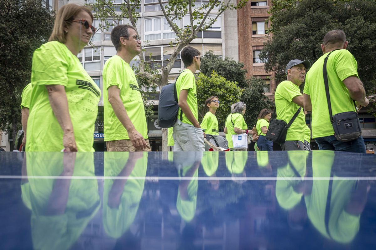 Unas 200 personas trasplantadas marchan en Barcelona en agradecimiento a los donantes de órganos