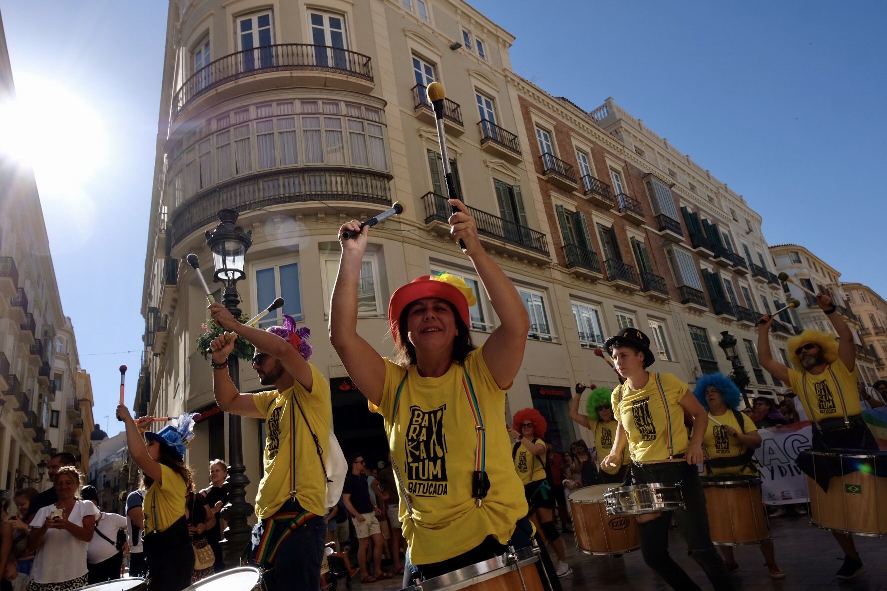 Marcha por el centro de Málaga por el Día Internacional del Orgullo LGTBI+