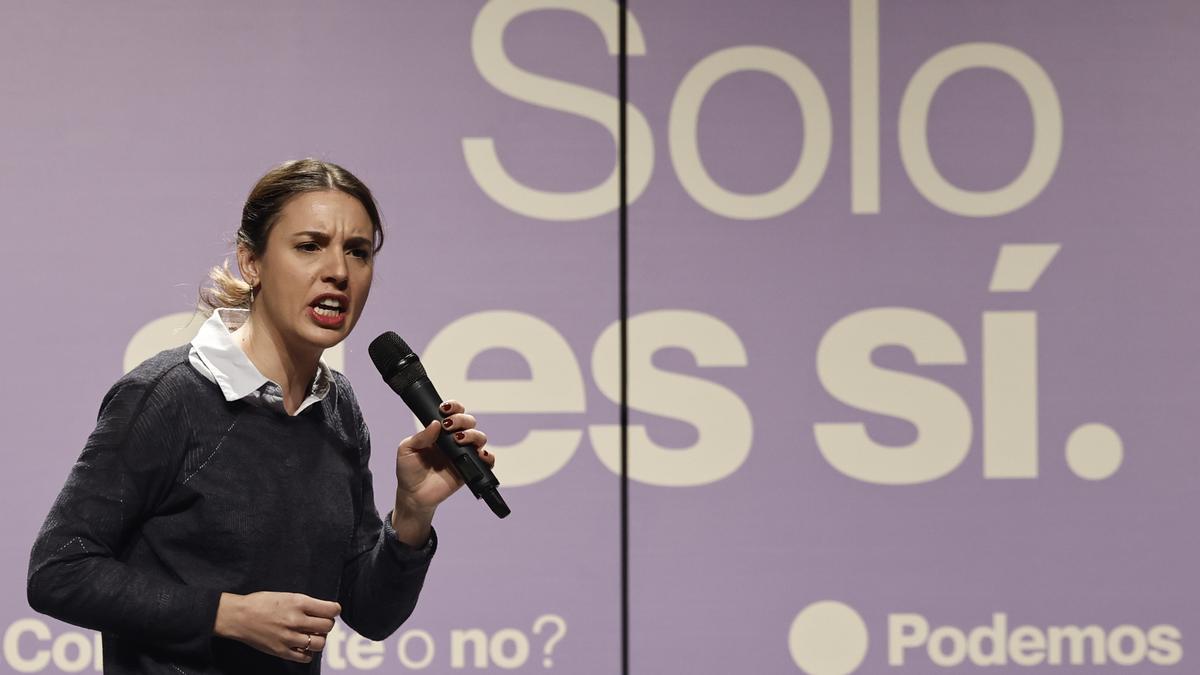 Irene Montero repite que está dispuesta a rectificar, pero sin "tocar" el consentimiento