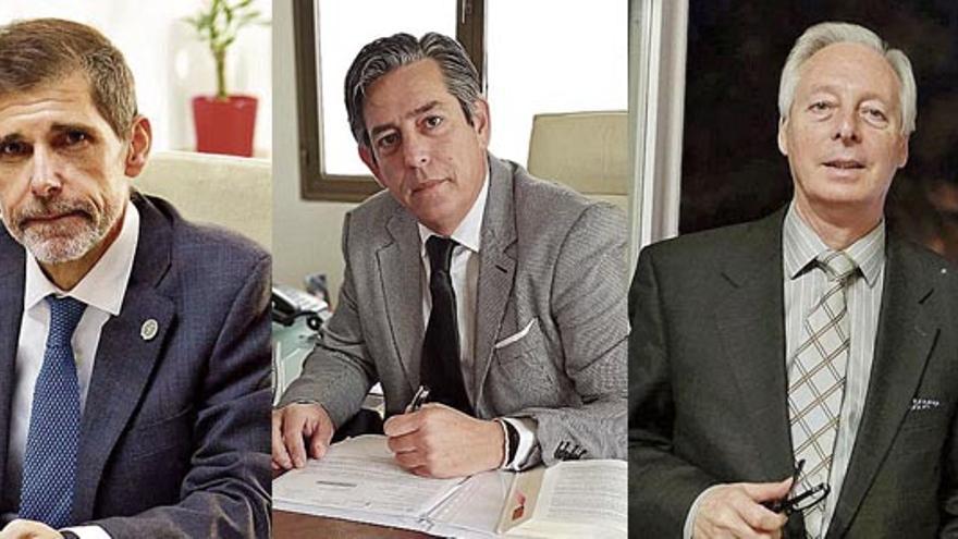 Ángel Méndez, David Vidal y Juan Antonio Victoria, de izquierda a derecha.