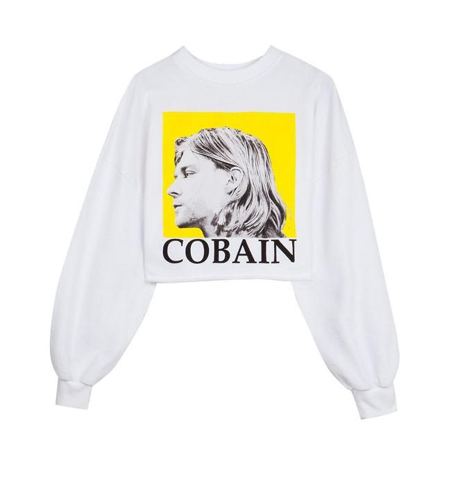 Sudadera de Kurt Cobain de Bershka