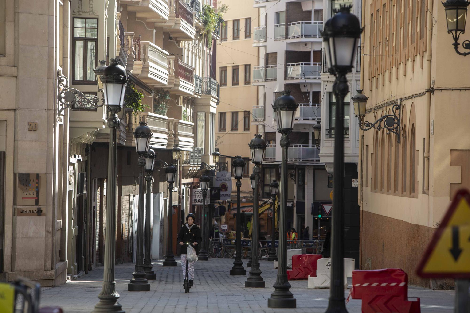 Así queda la calle Constitución tras su peatonalización