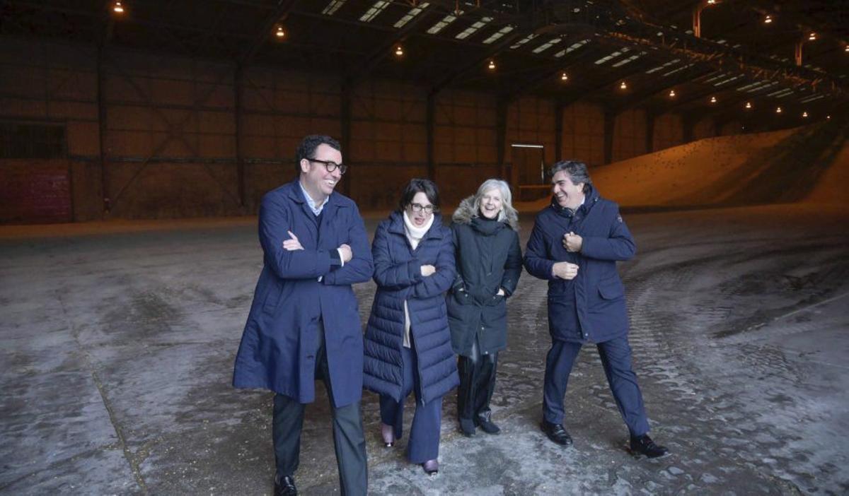 Un momento de la visita de Galigrain. |  L.O.