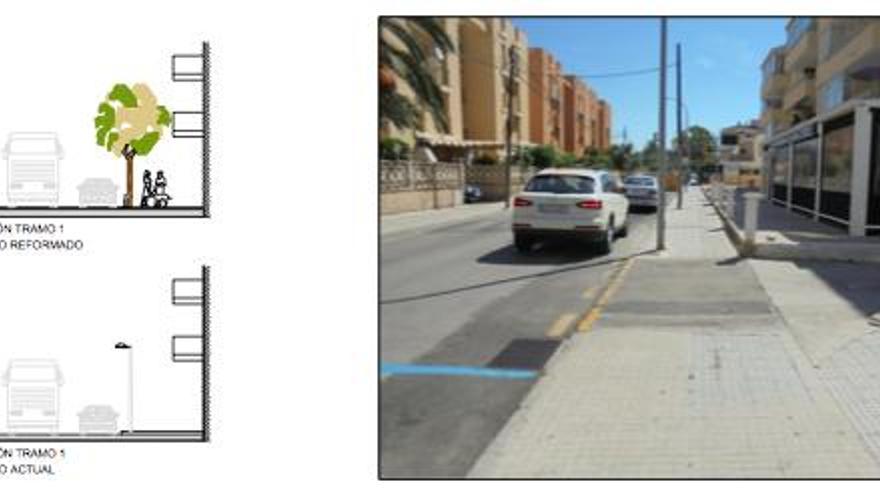 Mehr Sicherheit für Fußgänger in Santa Ponça.