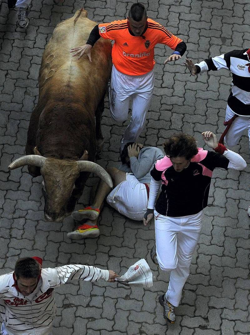 Penúltimo encierro de las fiestas de San Fermín