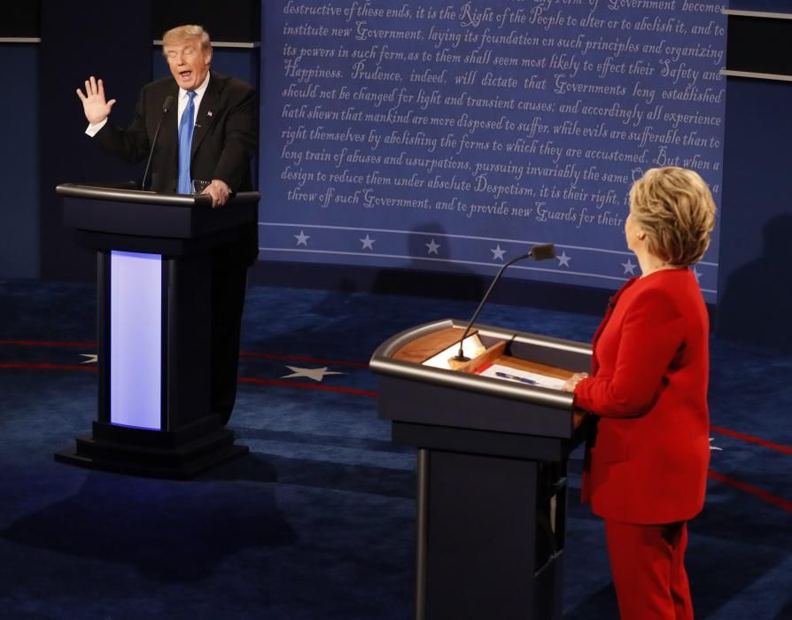 Elecciones en EEUU: el primer debate entre Trump y Clinton, en imágenes