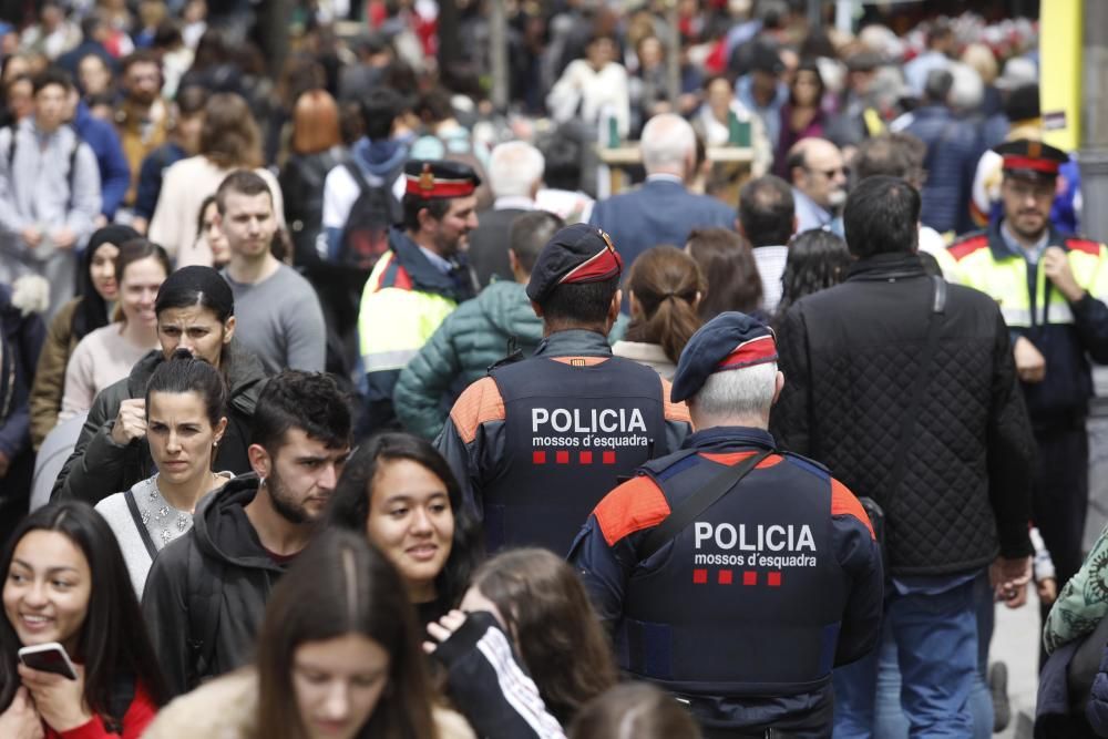 Diada de Sant Jordi 2019 a Girona.