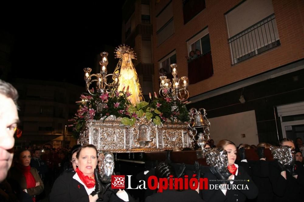 Encuentro en Lorca del Cristo de la Sangre, Señor de la Penitencia y la Virgen de la Soledad