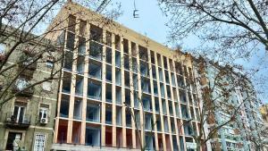 Estado actual de las obras de los pisos sociales del Gimnasio Social Sant Pau