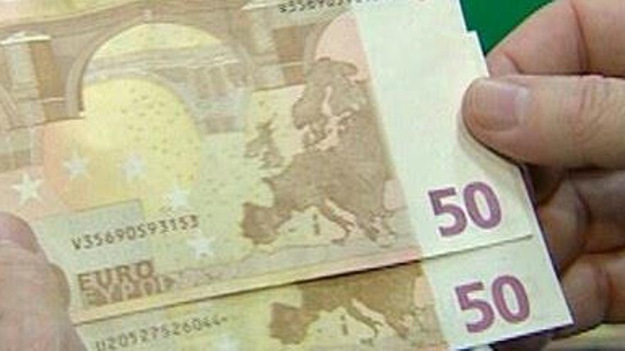 Alertan de la aparición de billetes falsos de 50 euros en Asturias