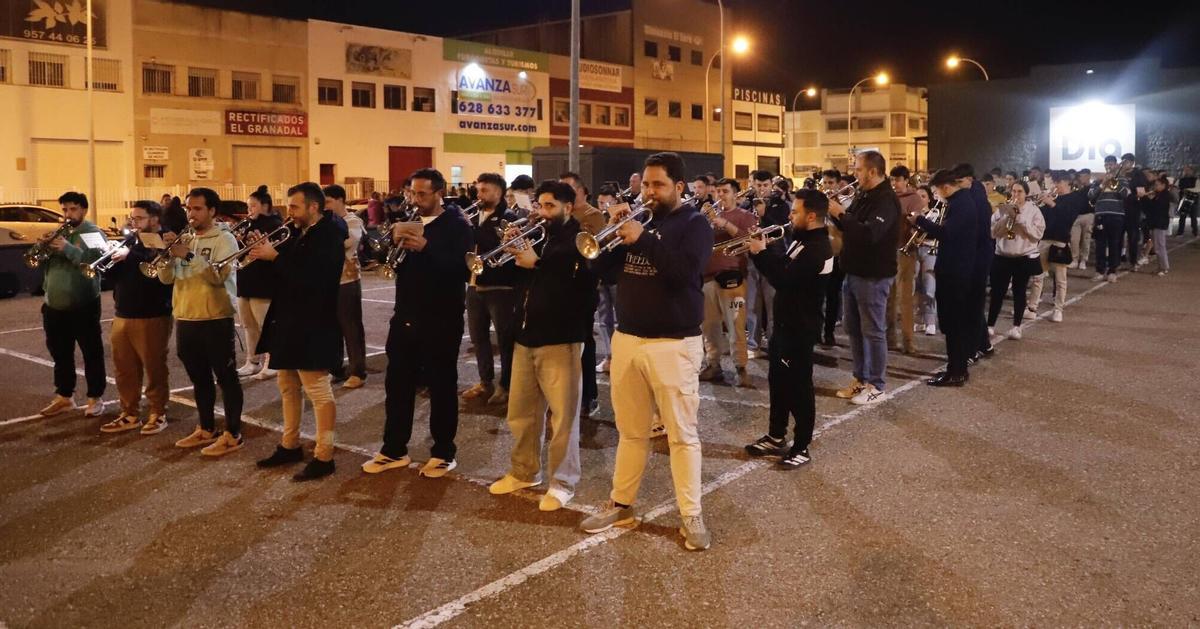 Ensayos bandas sagrada cena y cristo de gracia