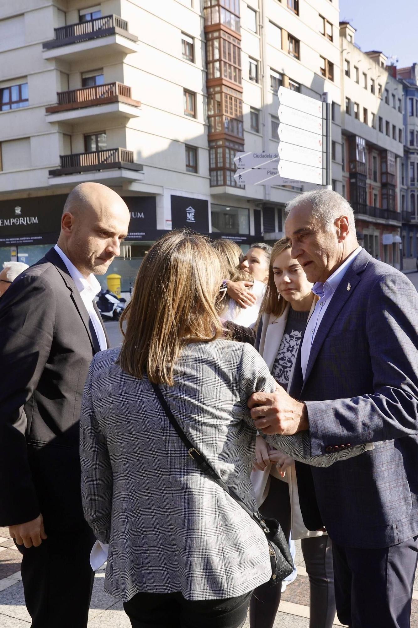 Funeral de José Manuel Espinosa, "Epi", exjugador del Sporting