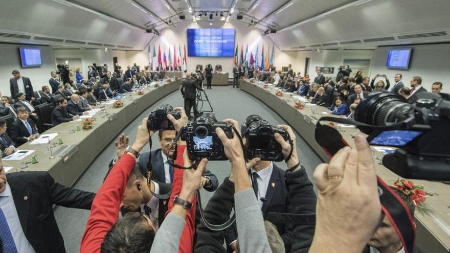 Imagen general de la última reunión de la OPEP.